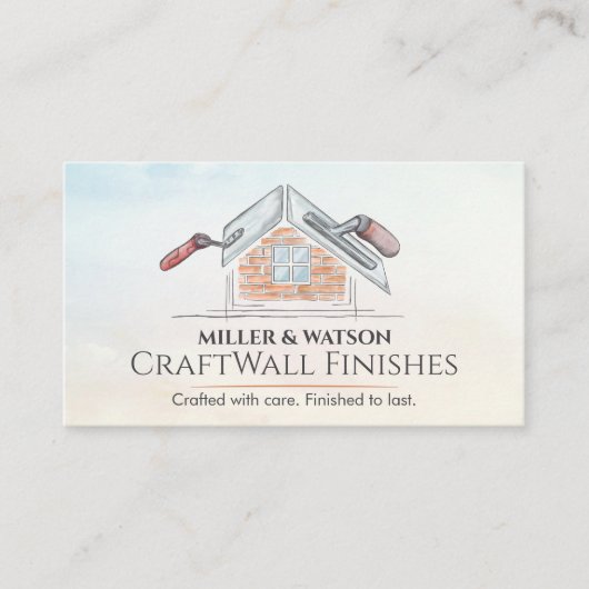 Drywall Specialist Plastering Services  名刺 (正面)