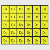 Ds - アヒルの化学元素記号周期表 ラッピングペーパー (フラット)