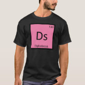 Ds - ディプロドクスの化学元素周期表 tシャツ (正面)