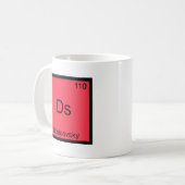 Ds - ドストエフスキー おもしろ 化学 元素 記号 Tシャツ コーヒーマグカップ (正面左)
