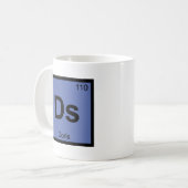 Ds - ドリス ギリシャ 化学記号 周期表 コーヒーマグカップ (正面左)