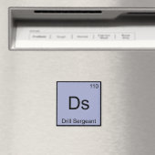 Ds - ドリル・サージェント 化学元素記号Tシャツ マグネット (インサイチュ (食洗機))