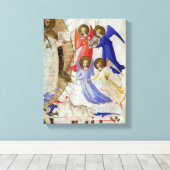 ds 558 f.67v聖ドミニクミュージカル4天使、 キャンバスプリント (インサイチュ (ウッドフロア))