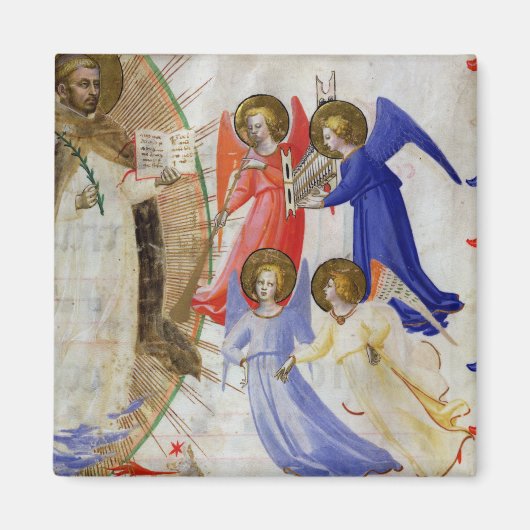 ds 558 f.67v聖ドミニクミュージカル4天使、 マグネット (正面)