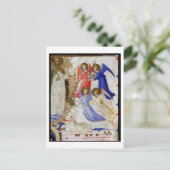 ds 558 f.67v ドミニコ聖人と4人の音楽天使 ポストカード (スタンド正面)