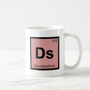 Ds - Darmstadtium化学周期表の記号 コーヒーマグカップ