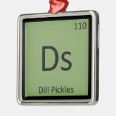 Ds - Dill Pickles Chemistry周期表記号 メタルオーナメント (左)