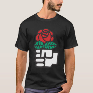 Dsa民主社会主義者アメリカの花 Tシャツ