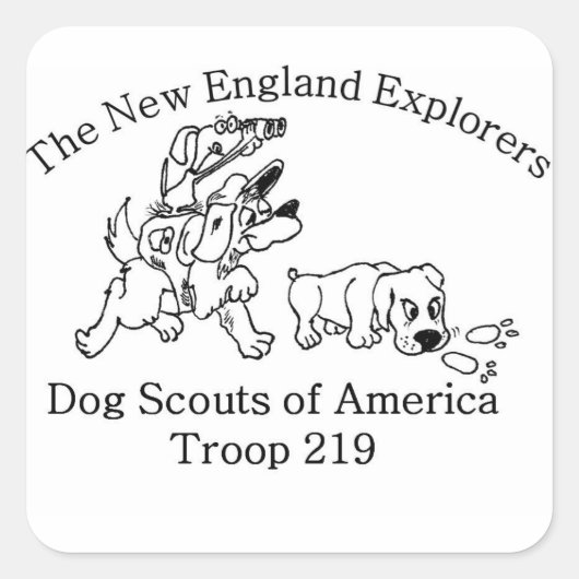 DSA部隊219シール スクエアシール (正面)