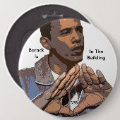 DSBは大統領当選者を支えますオバマ 缶バッジ (正面&裏面)