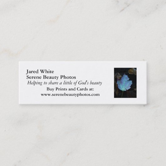 DSC07579、Jaredの白、落ち着いた美しいの写真、彼… スキニー名刺 (正面)