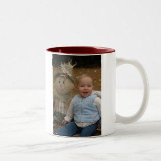 DSC_0277、私は私で幸せですブロンドの女性は私の毛、…です ツートーンマグカップ