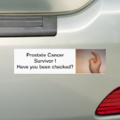 DSCF0084の前立腺癌の生存者に蜂…あります バンパーステッカー (車上)