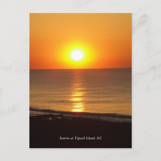 DSCF2915, Sunrise at Topsail Island, NC ポストカード (正面)