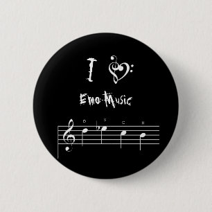 dsch、treblebassheart、IのEmo音楽 缶バッジ