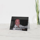 DSCN0236, Guess Who is turning FIFTY??? 招待状 (正面)