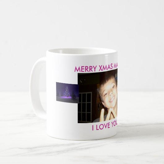 DSCN0802の美しいc美しクリスマス木… コーヒーマグカップ (正面左)