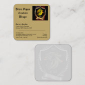 DSCW（正方形、6.4 cm x 6.4 cm）名刺 スクエア名刺 (正面/裏面)