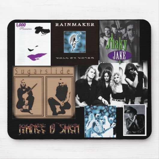 D'Sheaのコラージュ-マウスパッド マウスパッド (正面)