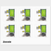 DSKYアポロガイダンスコンピューターステッカー スクエアシール (シート)