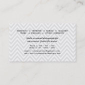 DSLRのカメラのシェブロンのカメラマンの名刺 名刺 (裏面)