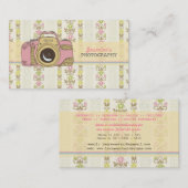 DSLRのカメラの写真撮影のカメラマンの名刺 名刺 (正面/裏面)