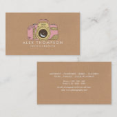 DSLRカメラフォトグラファー名刺 名刺 (正面/裏面)