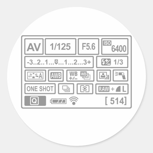 DSLR設定 ラウンドシール (正面)