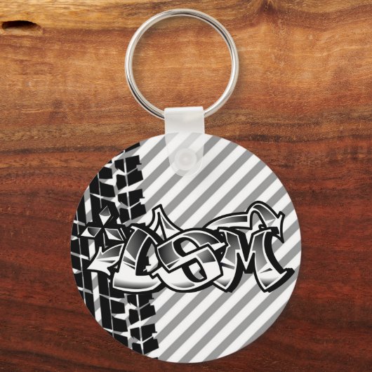 DSM Eclipse Talon 4g63白黒キーチェーン キーホルダー (正面)