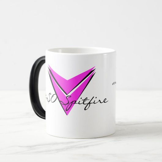 DSOの一族のロゴのマグ-変更のピンクを着色して下さい モーフィングマグカップ (正面左)