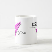 DSOの一族のロゴのマグ-変更のピンクを着色して下さい モーフィングマグカップ (中央)