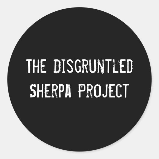 DSPブラックステッカー ラウンドシール (正面)