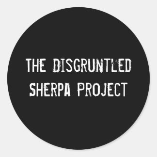 DSPブラックステッカー ラウンドシール