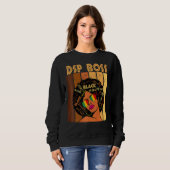 Dspボスアフロ・アフリカ系アメリカ人女性黒史 スウェットシャツ (正面フル)