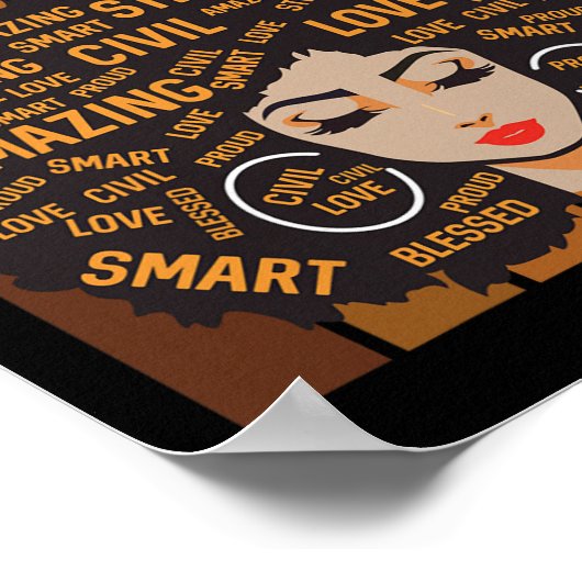 Dsp Boss Powerful Black History Month Black Pride ポスター (角)