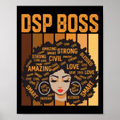 Dsp Boss Powerful Black History Month Black Pride ポスター (正面)