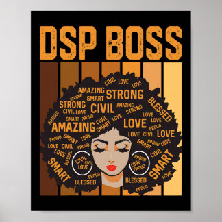 Dsp Boss Powerful Black History Month Black Pride  ポスター