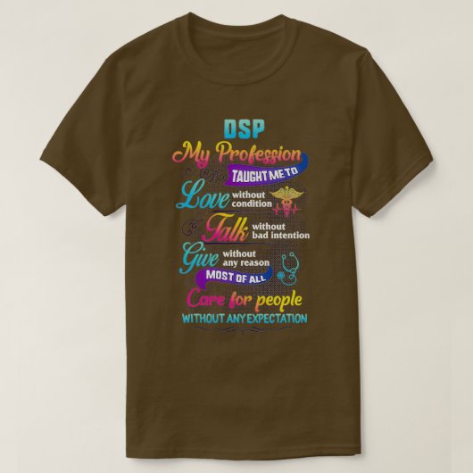 DSP Care For People Without Expectation Direct Sup Tシャツ (デザイン正面)