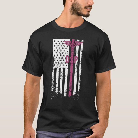DSP US Flag Directサポートプロフェッショナル第1週 Tシャツ (正面)
