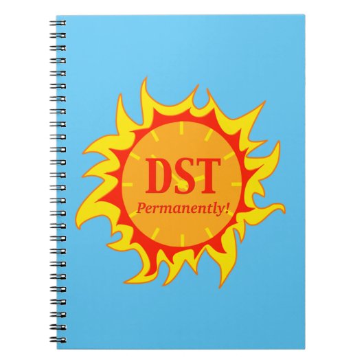DSTを恒久的に - 夏時間の永久実施 ノートブック (正面)