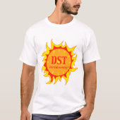 DST恒久的 – 夏時間 Tシャツ (正面)