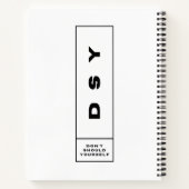 DSY LOGO ONE ノートブック (裏面)