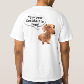 DT# 22789108Custom魅力的で滑らかなDoxieのTシャツ Tシャツ (裏面)