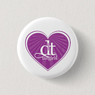 DT Fangirls (ハートの紫色ボタン) 缶バッジ