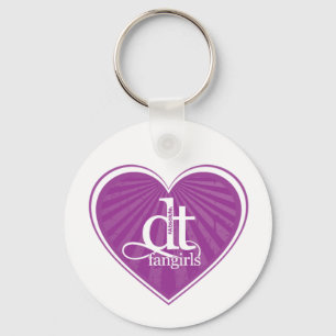 DT Fangirls (ハート紫色のKeychain) キーホルダー