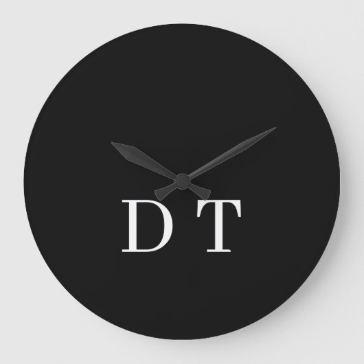 DT Initials Lighter – The Premium Gift Edition ラージ壁時計 (正面)