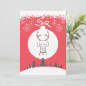 DTDRの休日カード自然なドーベルマン犬の赤 シーズンカード (スタンド正面)