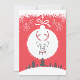 DTDRの休日カード自然なドーベルマン犬の赤 シーズンカード