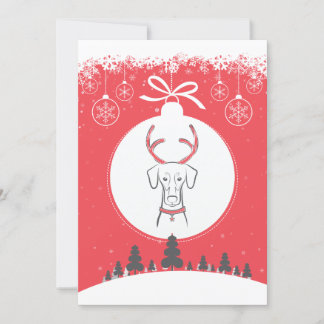 DTDRの休日カード自然なドーベルマン犬の赤 シーズンカード