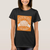 DTEA 1999 ブラックTシャツ オレンジロゴ  Tシャツ (正面)